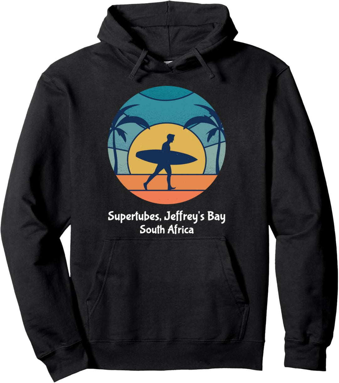 Supertubes Jeffrey's Bay Südafrika Surfen Vintage Sunset Pullover Hoodie