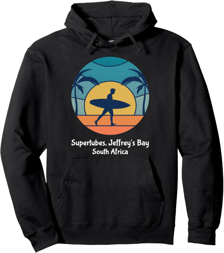 Supertubes Jeffrey's Bay Südafrika Surfen Vintage Sunset Pullover Hoodie