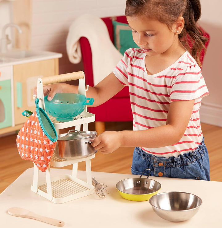 B. toys - Mini Chef - Topf & Pfanne Spielset - Zubehör für die Spielküche - Topf, Pfanne & Kochgesch