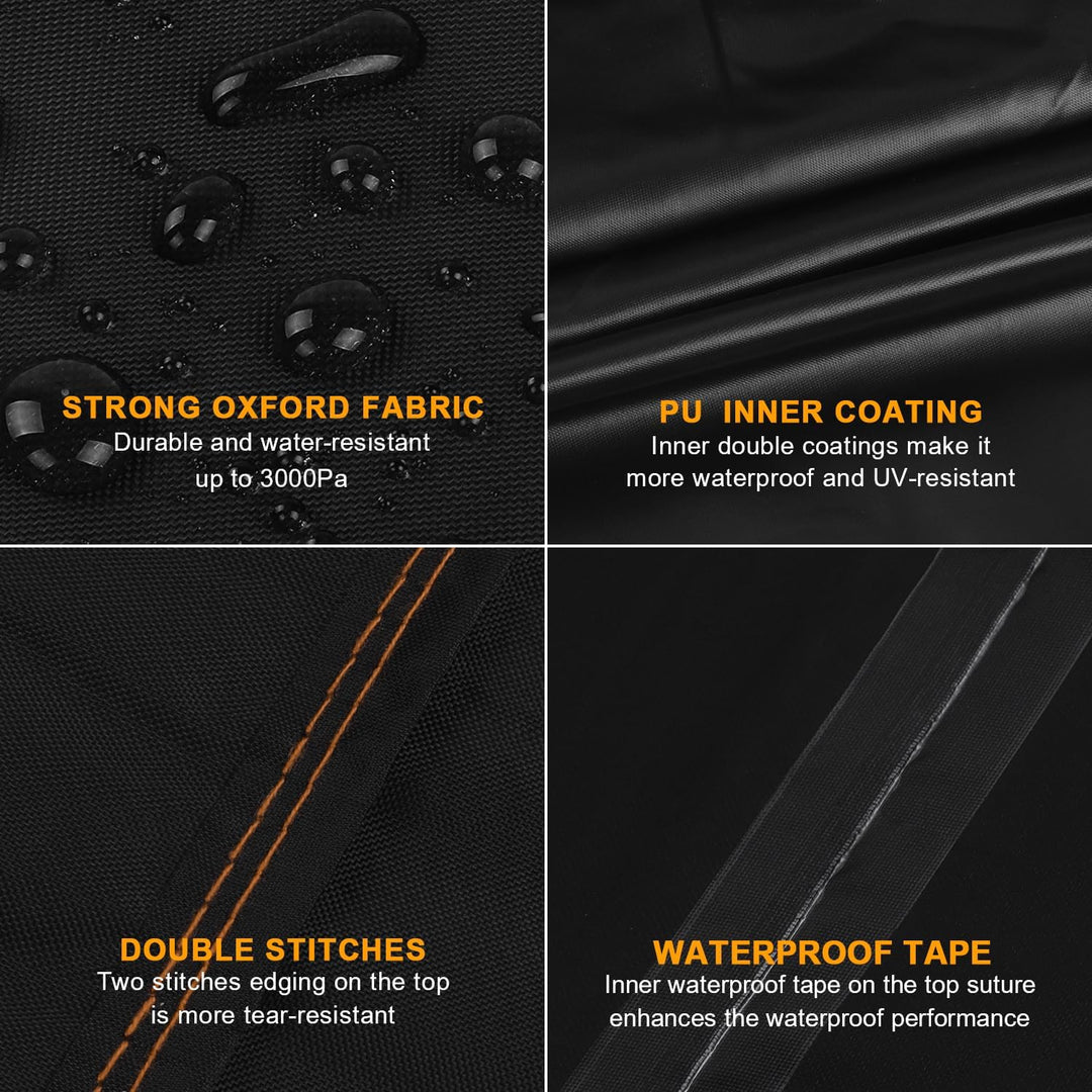 HEIMUNI Abdeckung für Lounge Sofa L-Form Ecksofa Abdeckplane Wasserdicht Palettenkissen Abdeckung Lo