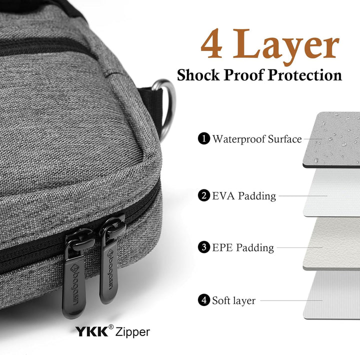 bagasin Laptoptasche Laptop Aktentasche Passt bis zu 15 15,6 16 Zoll Laptop Erweiterbare Wasserdicht