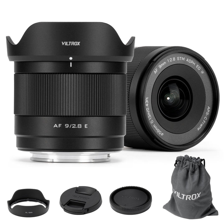 VILTROX 9mm F2.8 E Air AF E-Mount APS-C Ultra-Weitwinkel-Autofokus-Festbrennweitenobjektiv für Sony