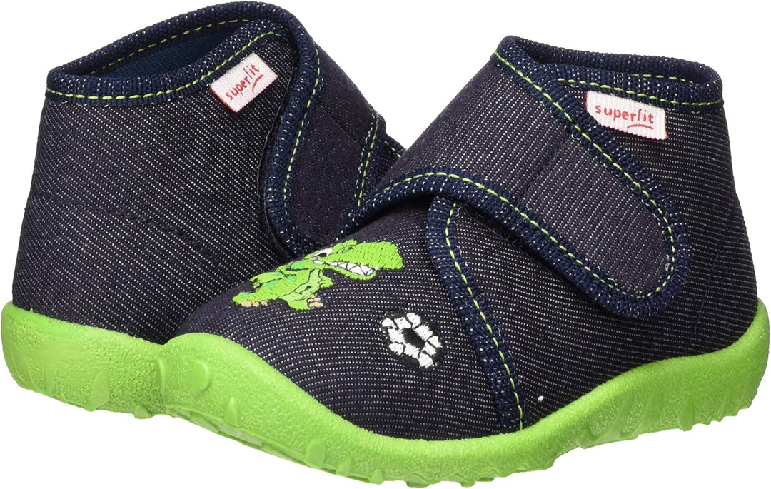 Superfit SPOTTY Hausschuhe 0-809250 Jungen 19 EU Blau, 19 EU Blau