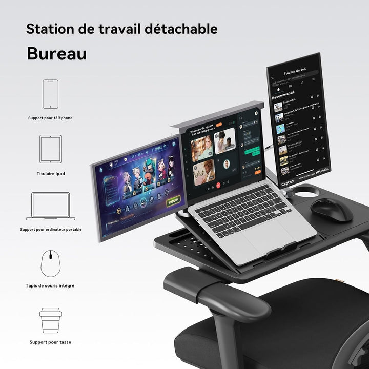 Newtral NT001 Bürostuhl Ergonomisch, Ergonomischer Schreibtischstuhl 150kg, Ergonomic Office Chair P