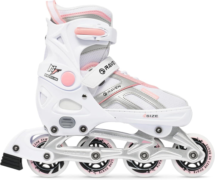 Inlineskates Inliner Raven Pulse verstellbar optional als 2in1 Inlineskates/Schlittschuhe 33-36 (20c