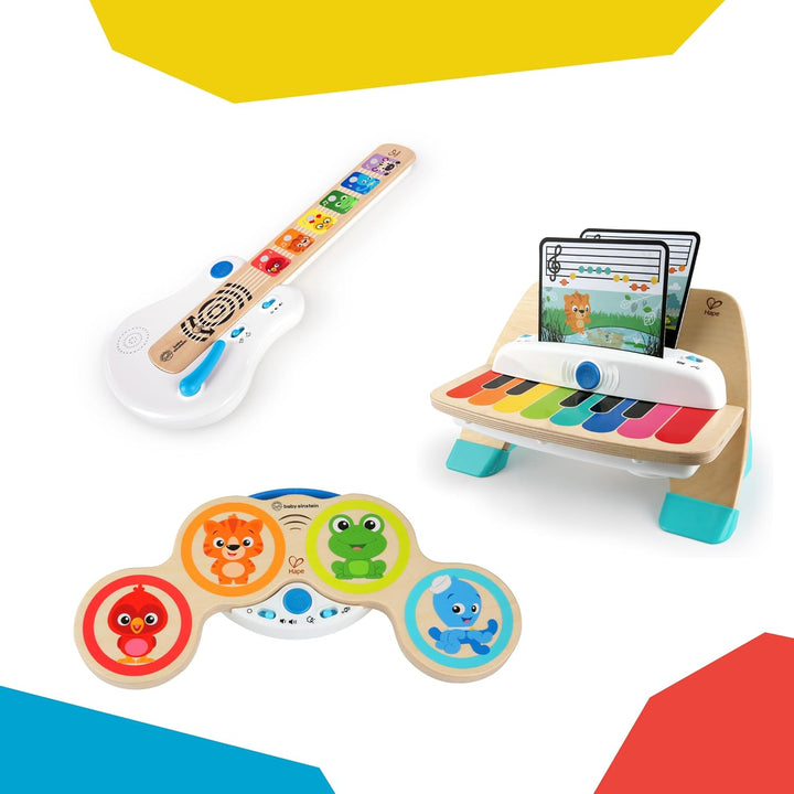 Baby Einstein, Hape, Strum Along Songs Magic Touch Holzspielzeug, Musikspielzeug Gitarre aus Holz, E
