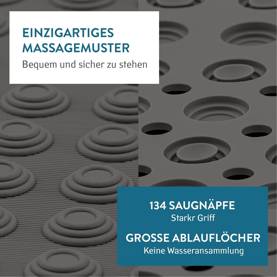 Tatkraft Detail - Haltbar Gummi rutschfest Duschmatte - 60x60 cm - Antirutschmatte Dusche oder Badew