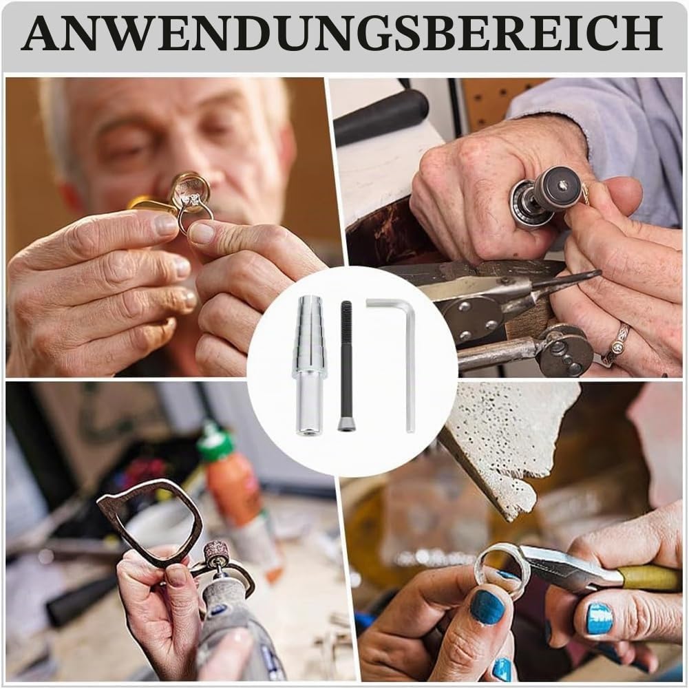 Ginobili 1 Satz Spreizringdorn mit Innensechskantschlüssel für Drehmaschine, Robustes Ringformwerkze