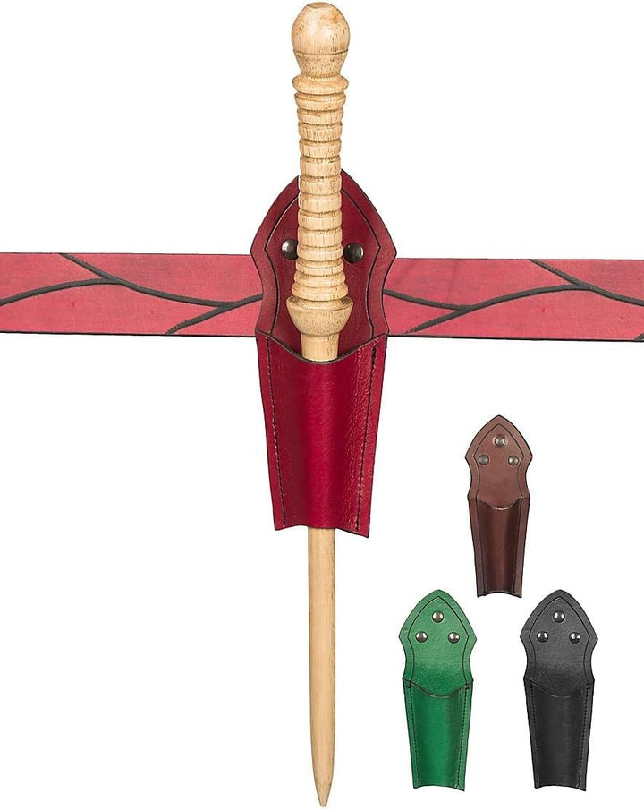 Andracor - Zauberstab Halter aus Leder - für Harry Potter Fans, Adepten und grosse Magier - Braun Sc