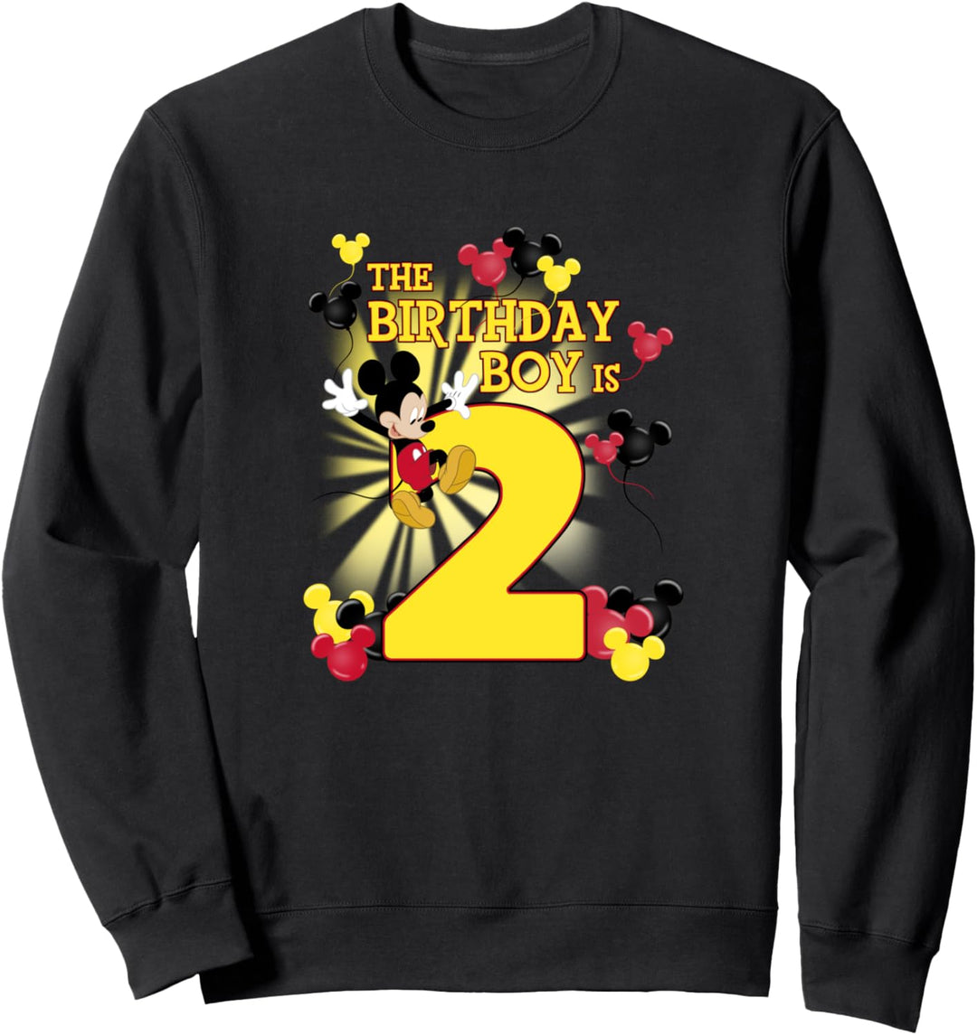 Disney Mickey Mouse The Birthday Boy Is 2 Sweatshirt