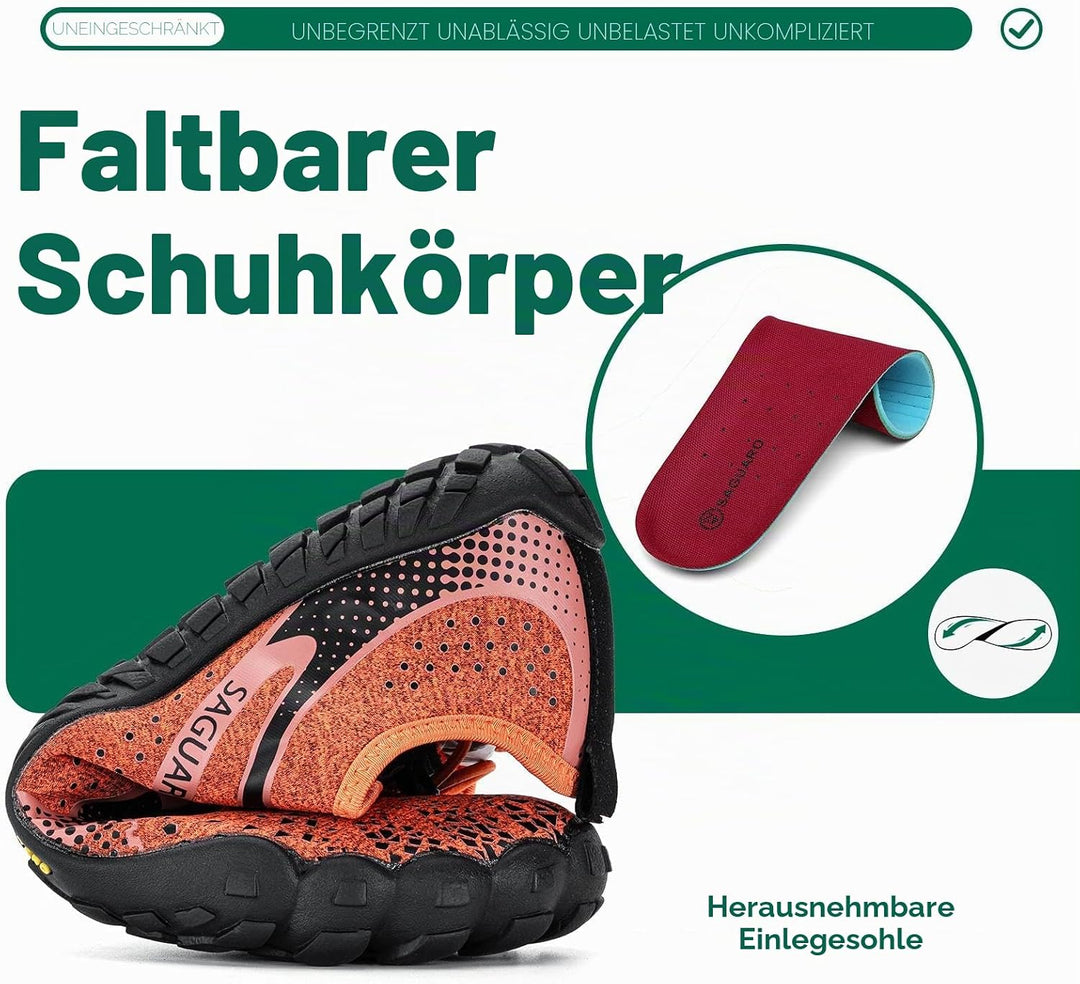 SAGUARO Herren Barfussschuhe Leicht Damen Traillaufschuhe rutschfeste Minimalistische Unisex Atmungs