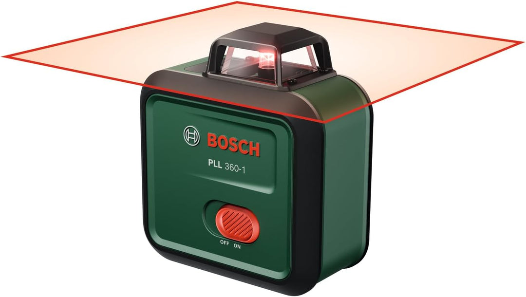 Bosch Linienlaser PLL 360-1 (selbstnivellierender 360°-Linienlaser, ±0,4 mm/m Genauigkeit, 12 m Arbe
