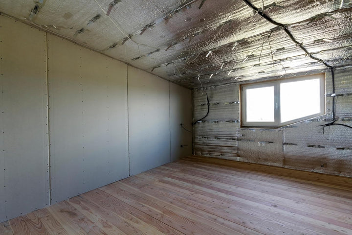 Rockwool KLIMAMAT Steinwolle Isolierung Lamellenmatte alukaschiert 20 - 80mm 100cm breit Brandklasse