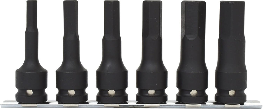 KS Tools 515.1104 1/2" Kraft-Bit-Stecknuss-Satz, lang, 6-tlg.