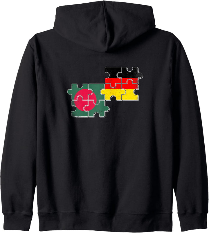 Bangladesch Deutschland Flagge Bangladescher Kapuzenjacke