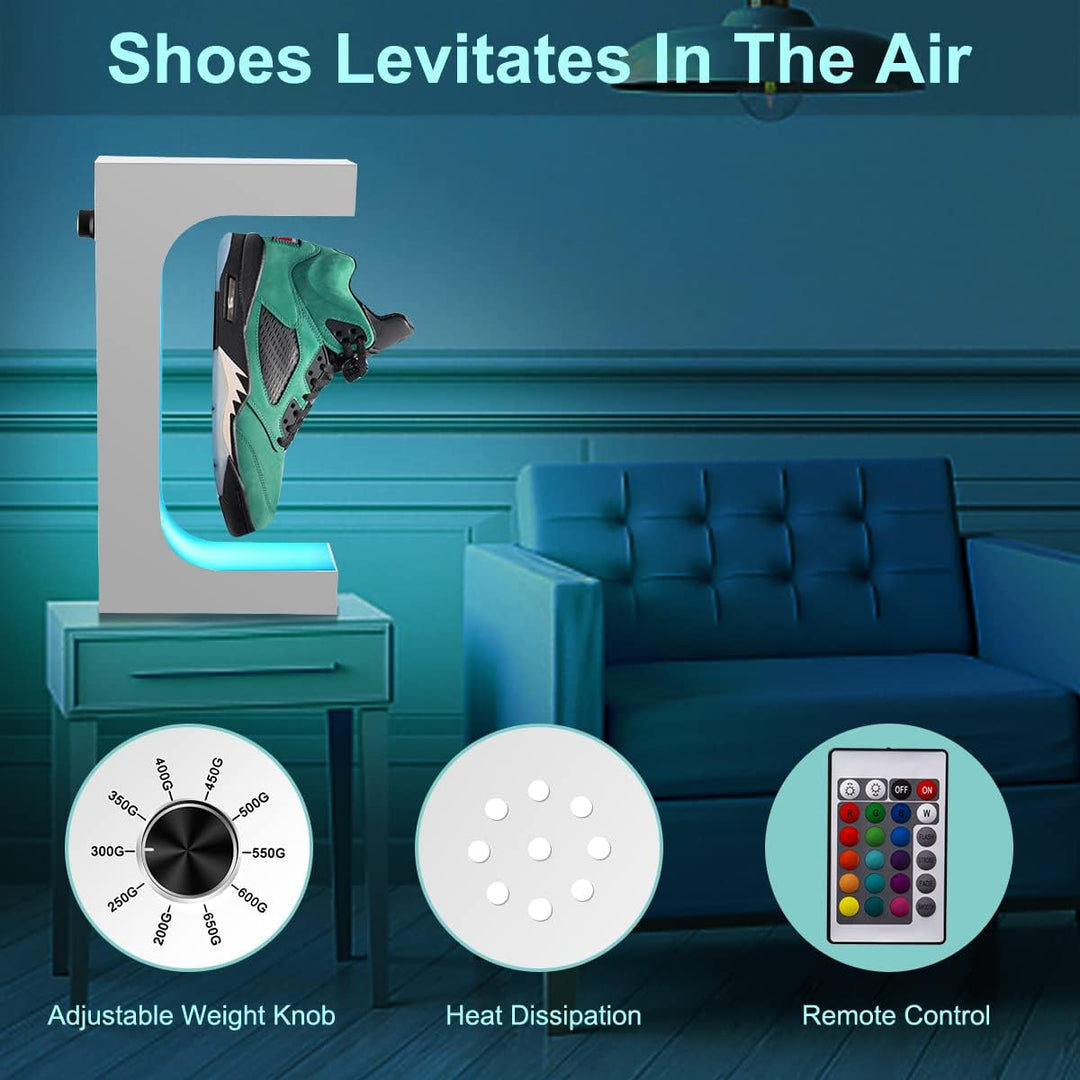 UVEHAS Schwebendes Schuh-Display, Schwebende rotierende Sneaker Stand, Magnetische Levitation Schuhr
