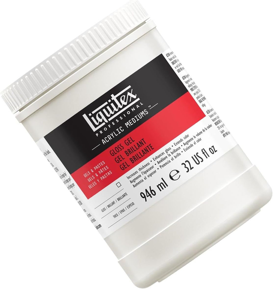 Liquitex 5732 Professional Glanz Gel Medium für Acrylfarben, erhöht von Acryl Farbbrillianz, den Gla