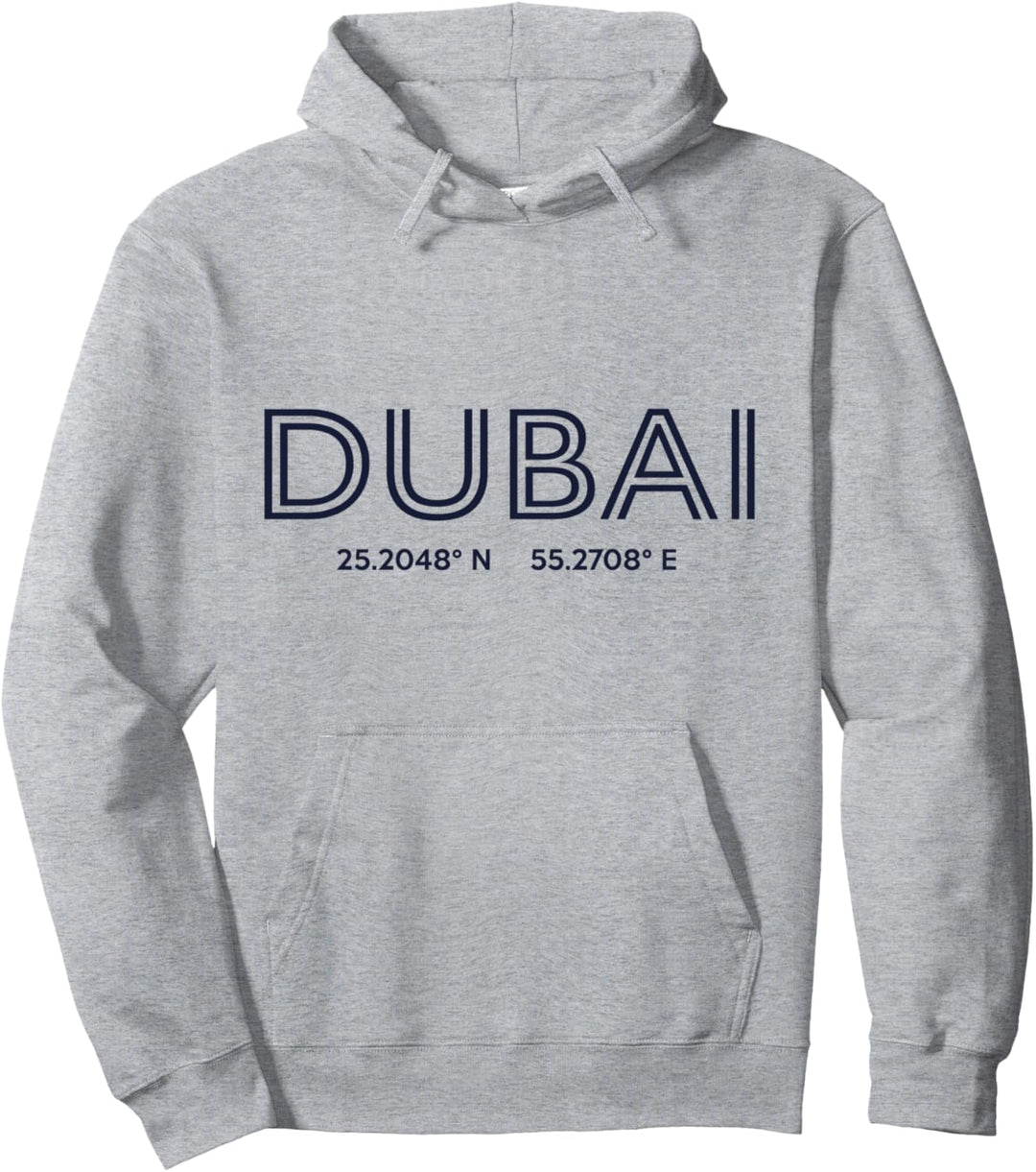 Koordinaten der Vereinigten Arabischen Emirate – Dubai Pullover Hoodie