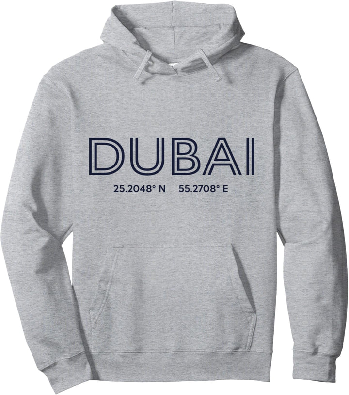 Koordinaten der Vereinigten Arabischen Emirate – Dubai Pullover Hoodie