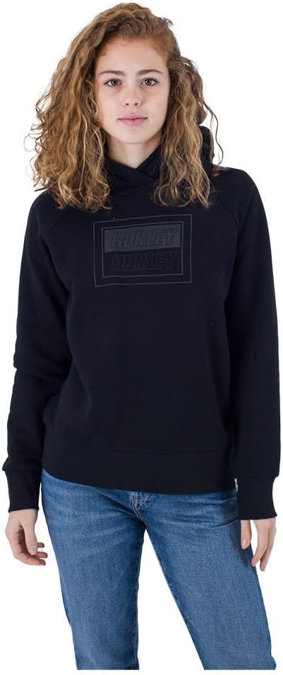 Hurley Damen DWR Wide Hood Fleece Hoodie XS Schwarz, XS Schwarz