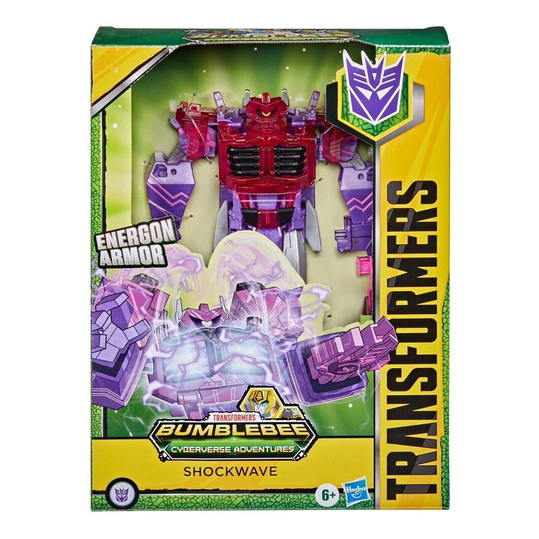 Transformers E7113ES0 Toys Cyberverse Ultimate Class Shockwave Action-Figur, kombiniert mit Energon