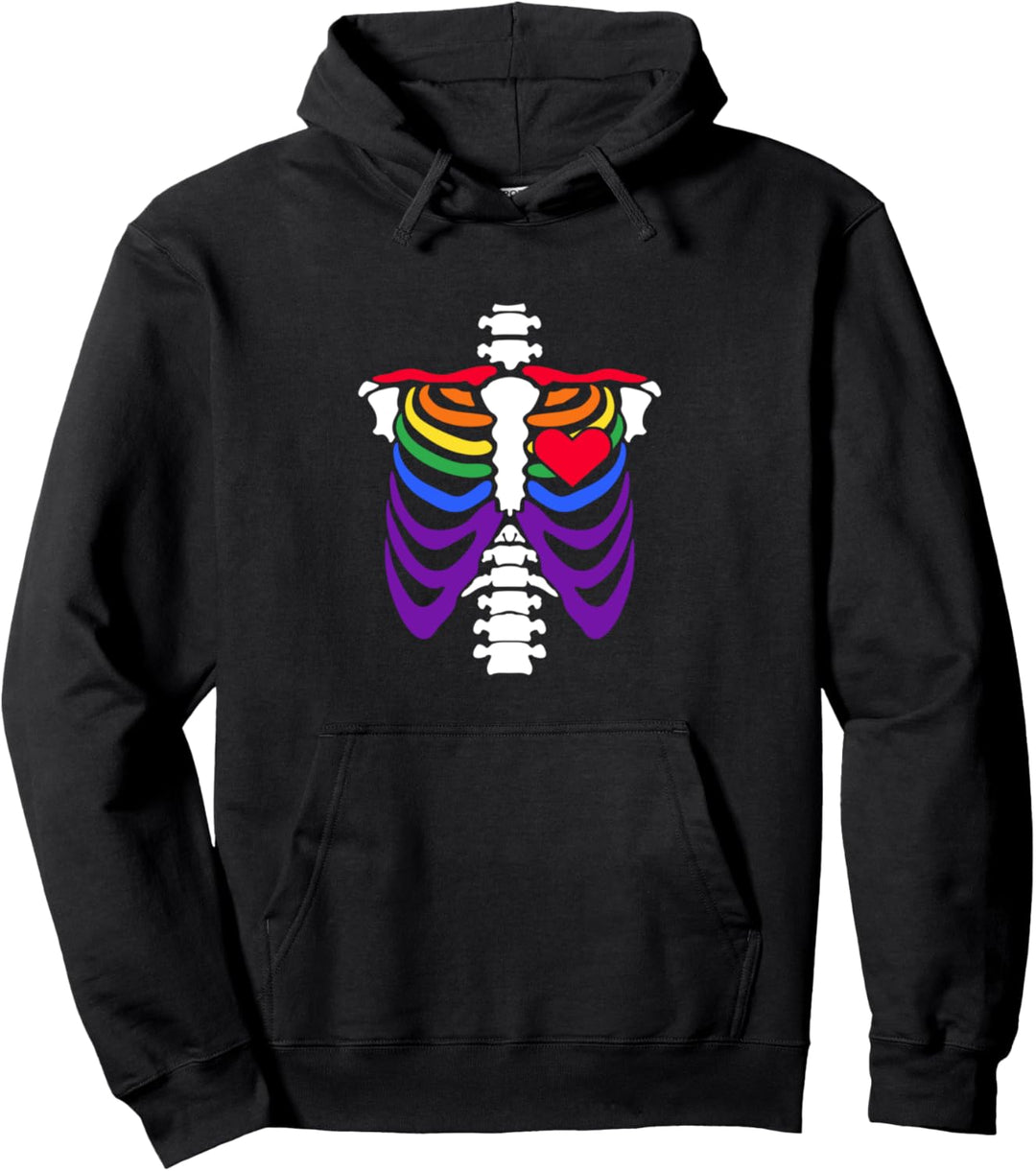 Skelett Lesbian Schwul Homo Outfit LGBT Gay Homosexualität Pullover Hoodie
