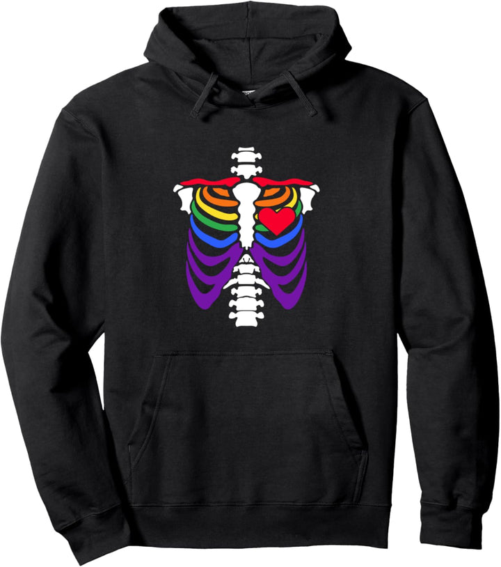 Skelett Lesbian Schwul Homo Outfit LGBT Gay Homosexualität Pullover Hoodie