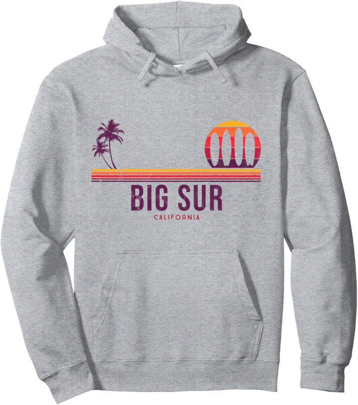 California Big Sur Vintage Surf Pullover Hoodie