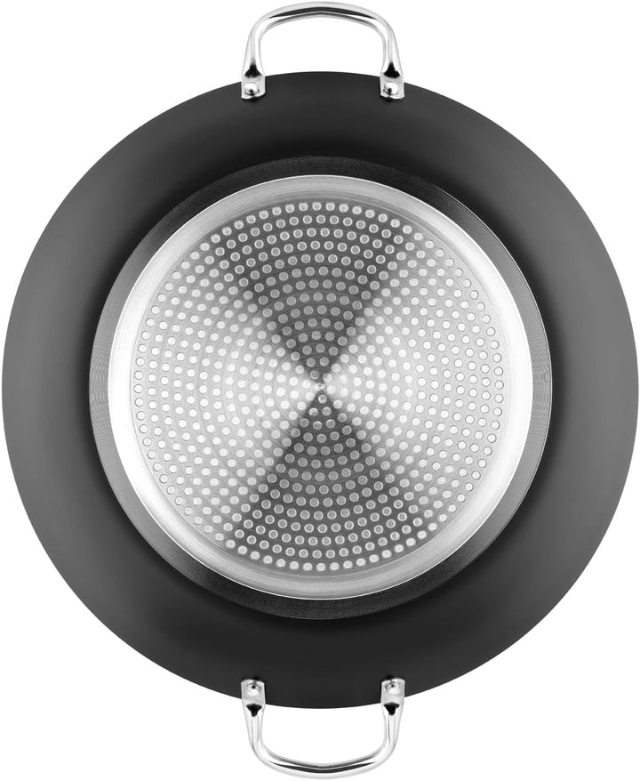 MONIX Resistent Plus - Paella-Pfanne aus Aluminium mit Antihaftbeschichtung, 30 cm, geeignet für all