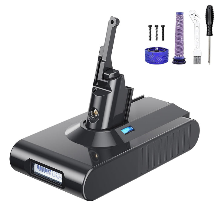 V8 Akku 8000mAh, Powtree Ersatzakku für Dyson SV10 Kompatibel für Dyson V8 Absolute Animal Fluffy Mo