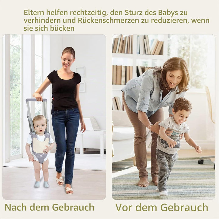 IULONEE Lauflernhilfe Gehhilfe für Baby Walker Sicherheitsleinen Ergonomie Kinder Stehen Gehen Lerne