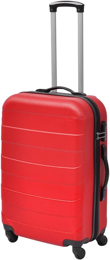 vidaXL Reisekoffer 3-TLG. Trolley Kofferset Hartschalenkoffer mehrere Auswahl Rot, Rot