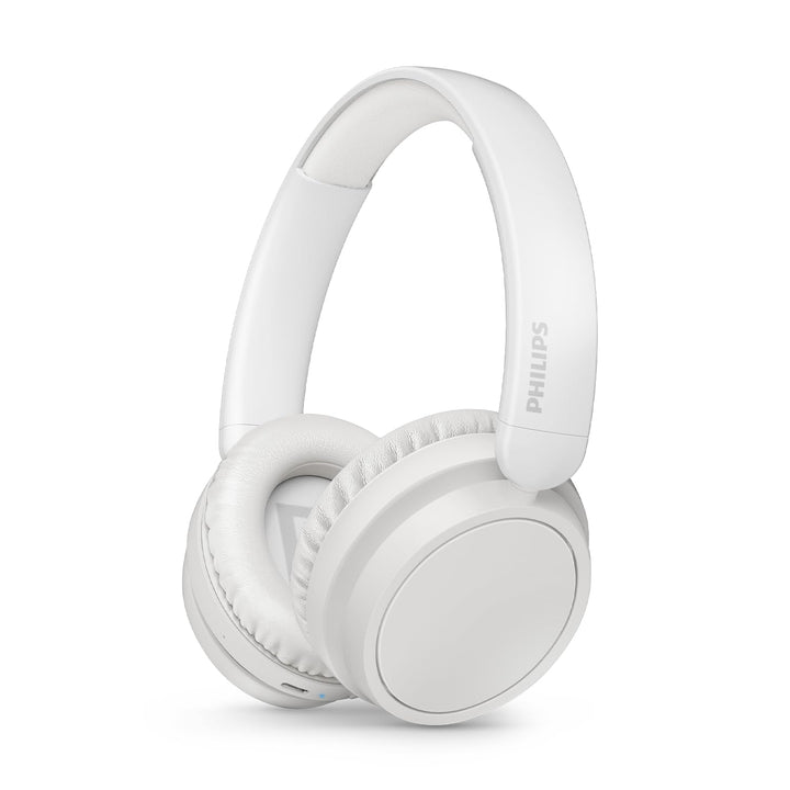Philips TAH5219WT Leichter ohraufliegender kabelloser Bluetooth-Kopfhörer mit passiver Geräuschisoli