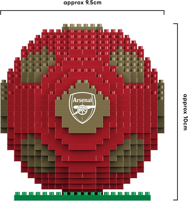 FOCO Offizielles Lizenzprodukt BRXLZ-Steine 3D-Fussball BAU-Set In Alternativen Vereinsfarben (Arsen