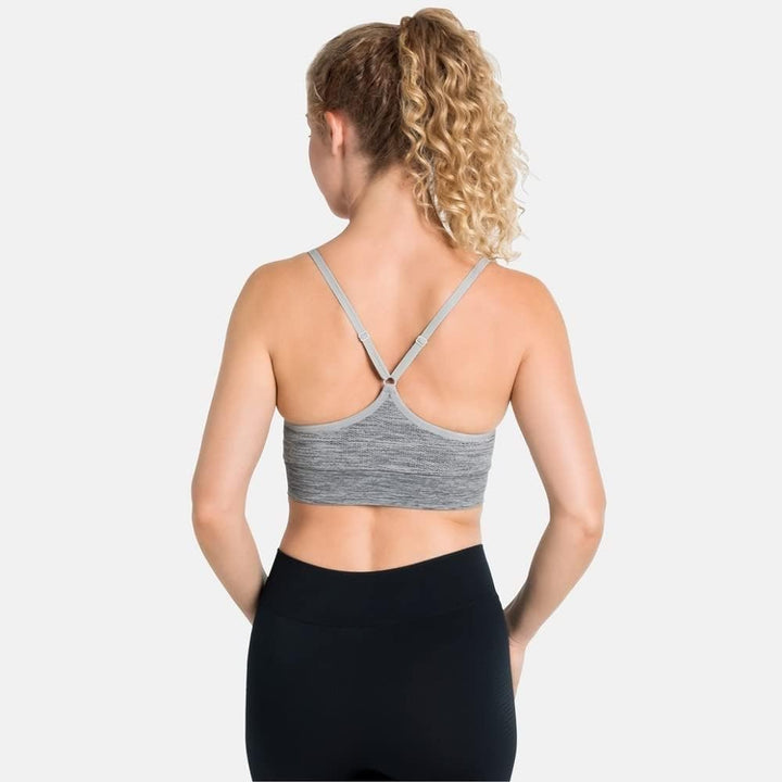 Odlo Damen Padded Seamless Soft 2.0 Sports Bra (1er Pack) L Light Grey Melange, L Light Grey Melange