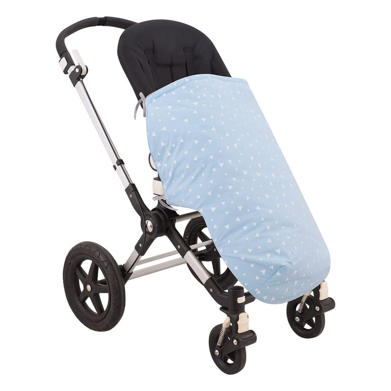 JYOKO KIDS Universal Baby Fusssack für Kinderwagen (BLUE SPARKLES, BAUMWOLLE)