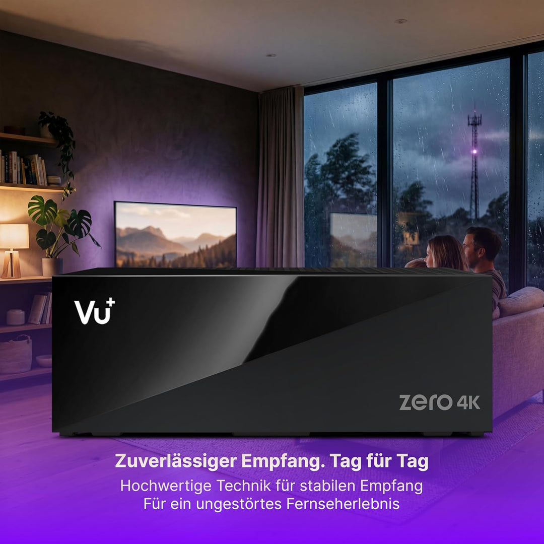 VU+ Zero 4K DVB-C/T2 Linux Kabelreceiver, schwarz DVB-C/T2 Single, DVB-C/T2 Single