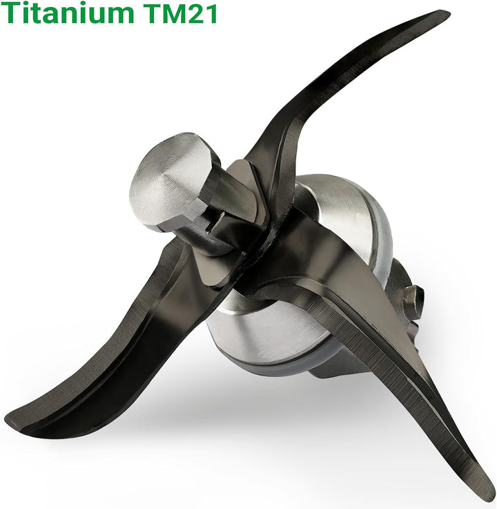 Titanstreichklinge Messer für Vorwerk Thermomix TM21 Küchenmaschine zubehör Titan TM21, Titan TM21