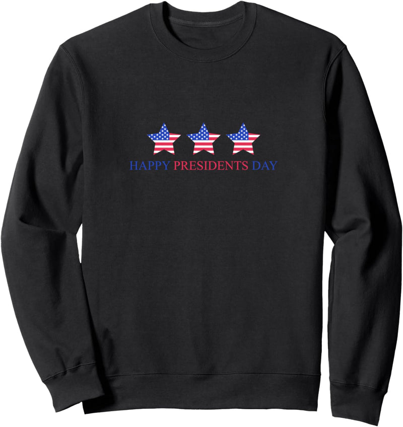 Amerikanische Flagge des Präsidents Day Stars Sweatshirt