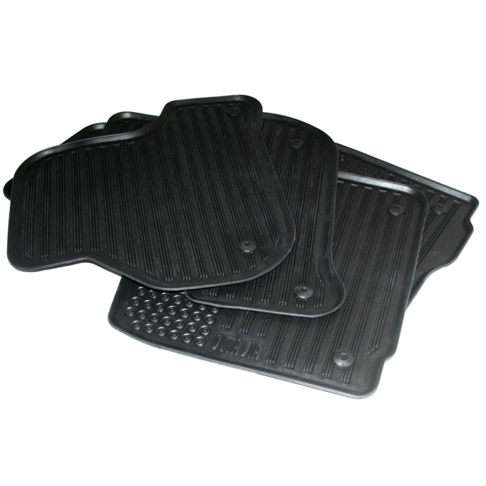 Skoda DCC600002A Gummi Fussmatten 4X Gummimatten Original Allwettermatten schwarz mit Schriftzug