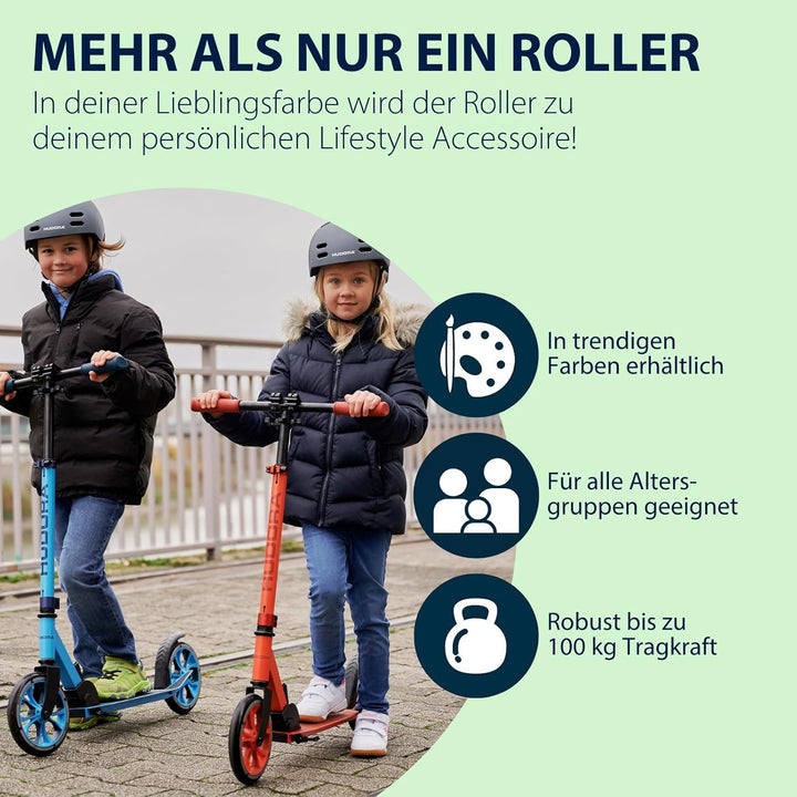 HUDORA Scooter Up 200 Normal grau / neon grün, Normal grau / neon grün