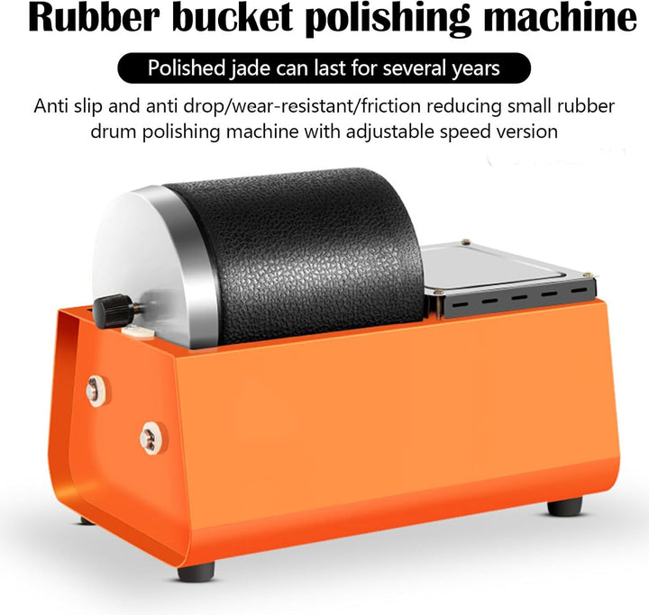 Poliermaschine Polierer, Poliertrommel Schmuck Multifunktional Metall Poliermaschine Einstellbar Rot