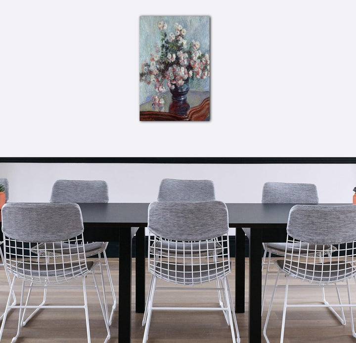 Printed Paintings Leinwand (60x80cm): Claude Monet - Chrysanthemen (1882) 60x80 cm, 60x80 cm