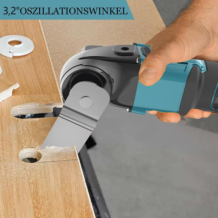 Akku Multifunktionswerkzeug 18V, Ersatz für Makita DTM51Z, Bürstenlos Motor, 3.2 ° Oszillationswinke