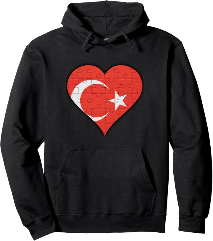 Türkei Türkische Flagge Herz Pullover Hoodie