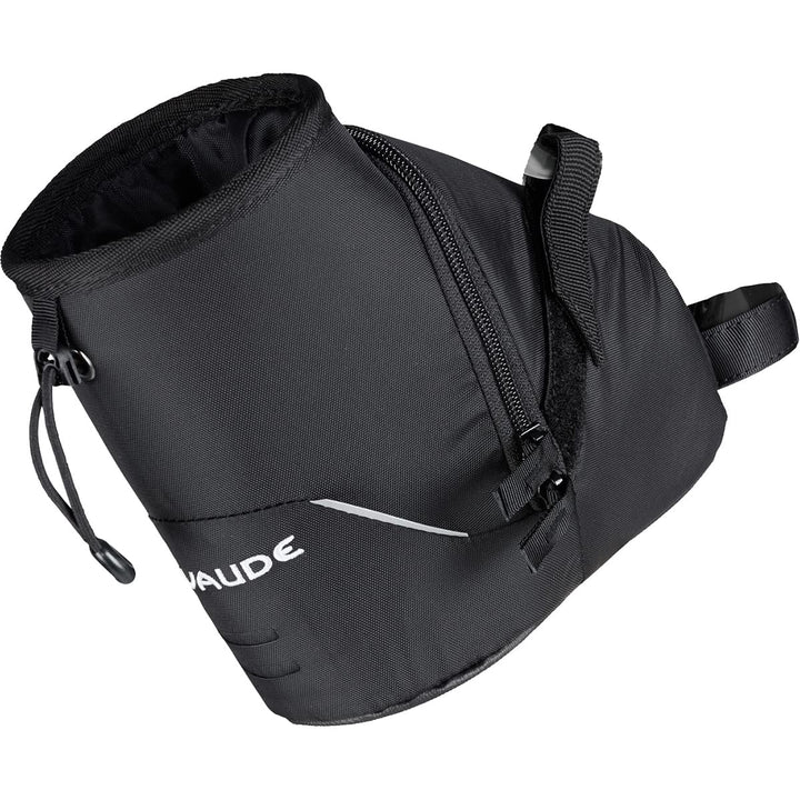 VAUDE 14302 Tool Drink, Satteltasche mit Flaschenhalterung Riemen, 18 cm, Black Schwarz, Schwarz