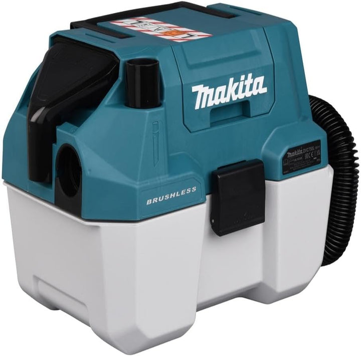 Makita, HEPA-Filter, DVC750LZ, Staubsauger DVC 750 LZ 18 Volt ohne Akku und Ladegerät, Grün/Schwarz,
