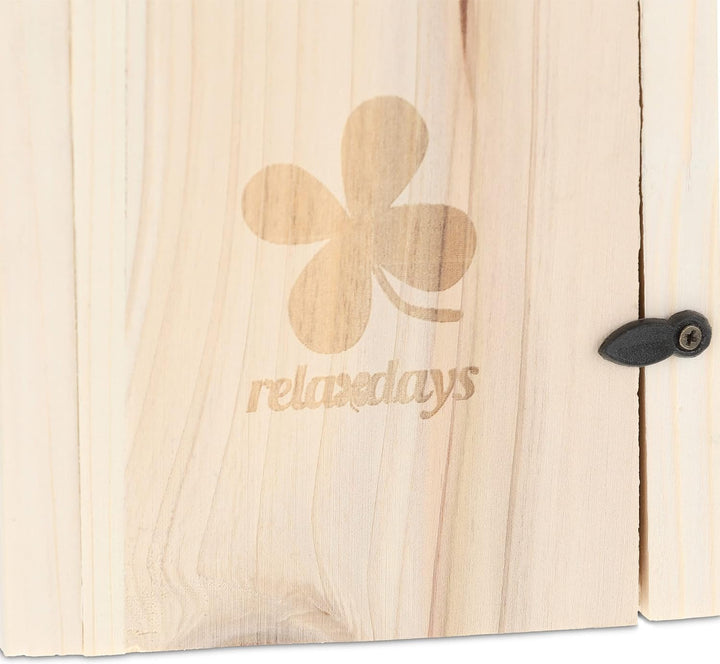 Relaxdays Nistkasten für Vögel, 35mm Einflugloch, aufklappbar, Meisen & Sperlinge, Vogelhaus zum Auf
