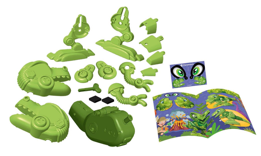 Clementoni 75073 Science & Play Dino Bot T-Rex, pädagogisches und wissenschaftliches Bauset, Geschen