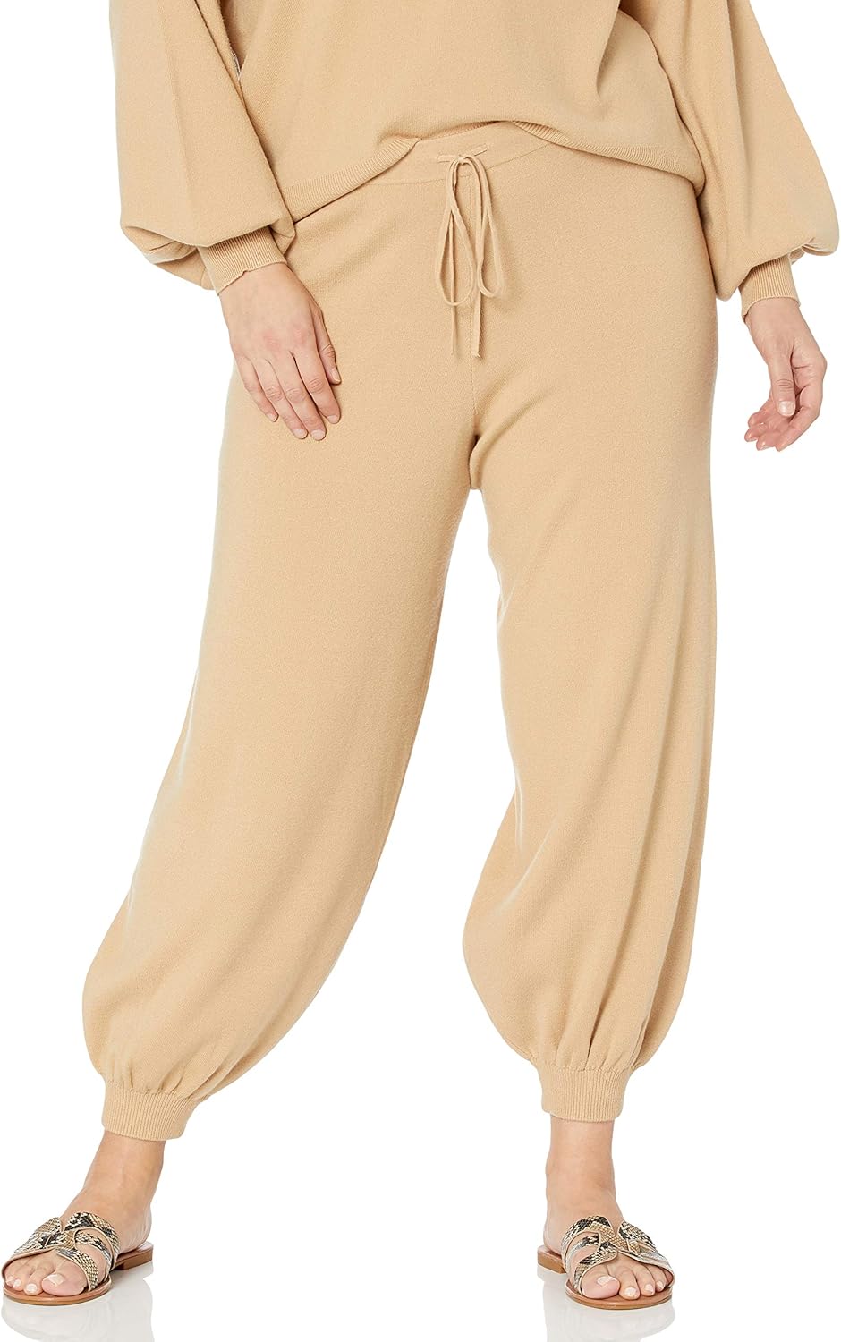 The Drop Maddie superweiche Strick-Jogginghose mit lockerer Passform, für Damen M Curds & Whey, M Cu